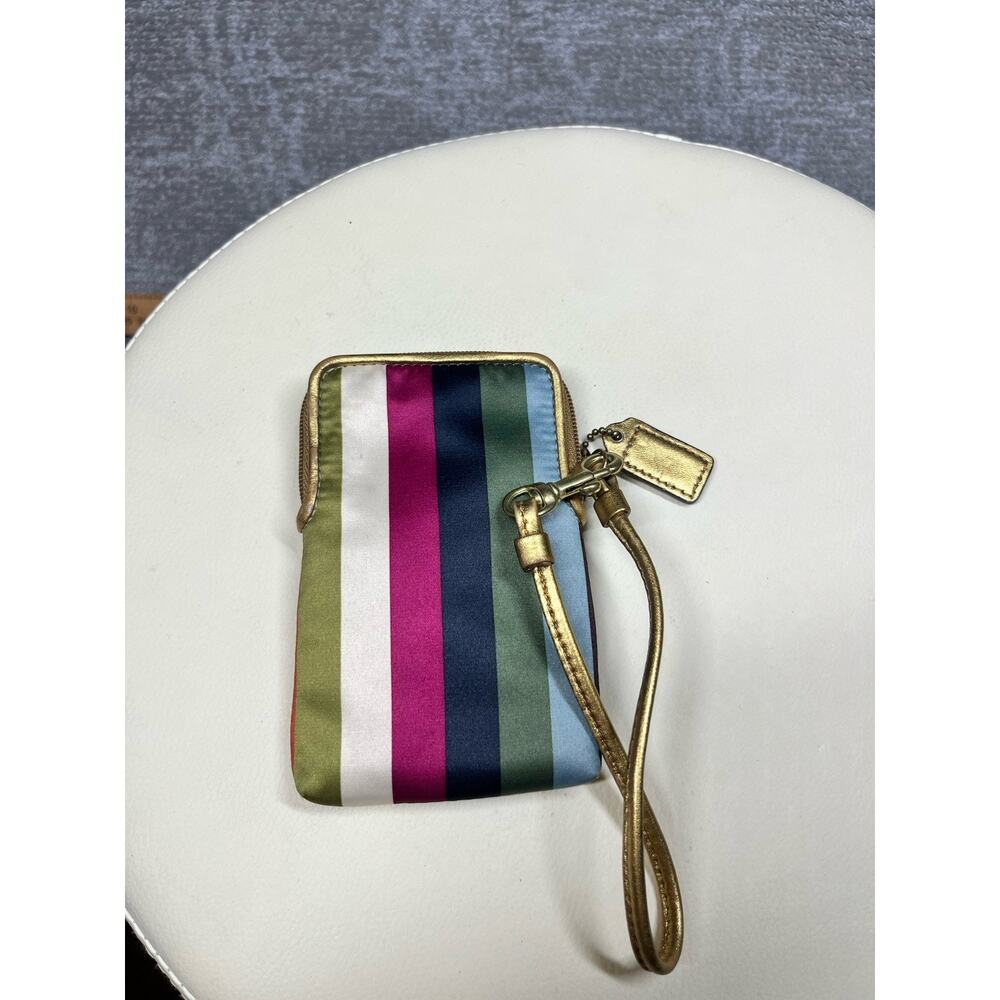 Coach Vintage Y2K Julia Spring Legacy Striped Wristlet Wallet - Picture 5 of 6